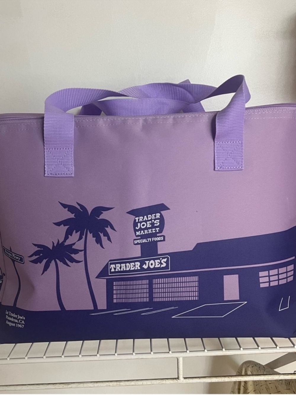 Lavender Trader Joe’s Tote Bag - New without Tags